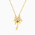 LIN1171 - Palm Tree Colored Stones Necklace In 14K Gold - 102051801572401-3.jpg