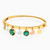 LGB716 - Butterflies Green Stone Bangle-Charm Bracelet In 18K Gold - 113111101822001-3.jpg