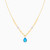 MLN1767 - Water Drop Blue Stones & Pearls Necklace In 18K Gold - 111051800532401-4.jpg