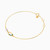 MLB771 - Paperclip Blue Stones & Pearls Chain Bracelet In 18K Gold - 111101800102181-3.jpg