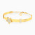 LGB743 - Star Cubic Zirconia Flat Bangle Bracelet In 18K Gold - 113111400012001-3.jpg