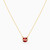 LIN1192 - Square Red Stone Necklace in 14K Gold - 102051801802401-4.jpg