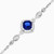 LDB690 - Square Halo Blue Stone & Diamond Chain Bracelet in 18K Gold - 144360301041181-3.jpg
