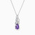 LDN379 - Pear Diamond & Purple Stone Necklace in 18K Gold - HS40-216-2.jpg