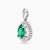 LDN499 - Pear Diamond & Green Stones Pendant in 18K Gold - 144400300331003-3.jpg