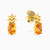 LIE181 - Pineapple Orange Stone Stud Earrings in 14K Gold - 112030300142001-2.jpg
