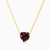 LIN1235 - Heart Red Stone Necklace in 14K Gold - 112050302432453-2.jpg