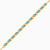MLB799 - Beaded Row & Aqua Blue Stones Chain Bracelet In 14K Gold - 101101100472181-3.jpg