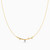 MLN1874 - Curved Bar & Beads Cubic Zirconia Necklace In 14K Gold - 101051801394401-4.jpg
