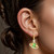 LDE917 - Earth Green Enamel Diamond Drop Earrings in 18K Gold - 144202200252001-2.jpg