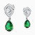 LDE915 - Interlocked Squares & Pear Green Stone & Diamond Drop Earrings in 18K Gold - 144202200551001-4.jpg