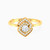 LDR3833 - Sleek Band & Interlocked Squares Diamond Ring in 18K Gold - 144102200532151-1.jpg