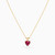 LIN1257 - Open Heart Pink Stone Necklace in 14K Gold - 102051802192401-4.jpg