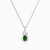 LDN1418 - Pear Diamond & Green Stones Necklace in 18K Gold - 144500305861451-1.jpg