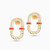 LGE202 - Oval Shaped Cubic Zirconia & Enamel Coated Stud Earrings in 18K Gold - 314031800452003-3.jpg