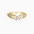 LGR1387 - Twin Pinched Rings Cubic Zirconia Ring In 18K Gold - 413391800642182-4.jpg