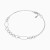 WB325 - Oval & Round Loops Chain Bracelet in Silver - 167101400181200-3.webp