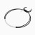 WB323 - Beads & Bar Black Cord Bracelet in Silver - 167101300141261-3.webp