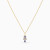 LIN1282 - Ankh Blue Enamel Coated Necklace in 14K Gold - 102051400112401-4.webp