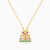 LIN1281 - Ankh & Lotus Colored Stones Necklace in 14K Gold - 102050300032401-1.webp