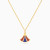 LIN1277 - Ornamental Form Enamel Coated Necklace in 14K Gold - 102051400072401-1.webp
