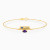 LIB321 - Twisted Bar Colored Stones Chain Bracelet in 14k Gold - 102101100102181-1.webp