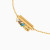 LIB328 - Horizontal Bar Colored Stones Chain Bracelet in 18K Gold - 112101100582181-4.webp