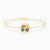 LIB327 - Circular Colored Stones Chain Bracelet in 18K Gold - 112101100562181-1.webp