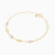 MLB856 - Spaced Beads & Pearls Chain Bracelet in 9K Gold - 191100200012181-3.webp