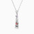 WN487 - Egyptian Obelisk Colored Stones Necklace in Silver - 167051800231451-3.webp