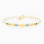 MLB905 - Stars & Beads Blue Stones Chain Bracelet in 14K Gold - 101101400472181-1.webp