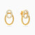 MLE573 - Intertwined Circular Frames Diamond Stud Earrings in 14K Gold - 171202200032001-1.webp