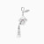 WN534 - Bow & Chain Tassels Charm in Silver - 167140300291001-1.webp