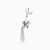 WN534 - Bow & Chain Tassels Charm in Silver - 167140300291001-4.webp