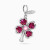 WN527 - Clover Pink Stones Charm in Silver - 167140300111001-1.webp