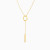 MLN2105 - Circle & Vertical Bar Y Shaped Necklace in 9K Gold - 191051100162400-3.webp