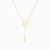MLN2105 - Circle & Vertical Bar Y Shaped Necklace in 9K Gold - 191051100162400-4.webp