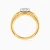 LDR4131 - Floral Cluster & Parallel Layeres Diamond Ring in 18K Gold - 144100308994151-4.webp