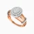 LDR4126 - Oval Cluster & Layeres Diamond Ring in 18K Gold - 144100308946151-3.webp