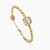 LGB751 - Square Cluster Cubic Zirconia Beaded Bracelet in 18K Gold - 113091800482001-4.jpg