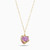 MLN1734 - Heart Purple Stone Necklace In 18K Gold - 111051800292401-3.jpg