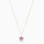 MLN1734 - Heart Purple Stone Necklace In 18K Gold - 111051800292401-4.jpg