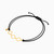 MLB978 - Tilted Square Open Links Black Cord Bracelet in 9K Gold - 191101400142261-3.jpg