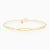 MLB973 - Elongated Rectangular Link Chain Bracelet in 9K Gold - 191101400082180-1.webp