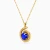 MLN2151 - Ocean Waves Blue Stone Necklace in 9K Gold - 191051100282401-3.webp