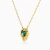 MLN2141 - Turtle Shell Teal Stone Necklace in 9K Gold - 191051100412401-3.webp