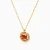 MLN2140 - Sunlit Sand Red Stone Necklace in 9K Gold - 191051100422401-3.webp
