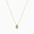 MLN2137 - Cactus Pear Green Stone Necklace in 9K Gold - 191051100312401-4.webp