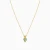 MLN2136 - Snake Pear Green Stone Necklace in 9K Gold - 191051100402401-4.webp