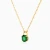 LIN1301 - Octagonal Green Stone Necklace in 14K Gold - 102051801452401-3.webp